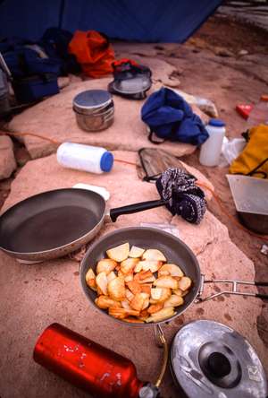 Camp breakfast.