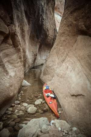 End of the side canyon - exploring from here on foot.