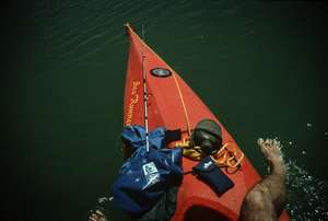 Cooling the toes - demonstrating the "Lake Powell Crawl"